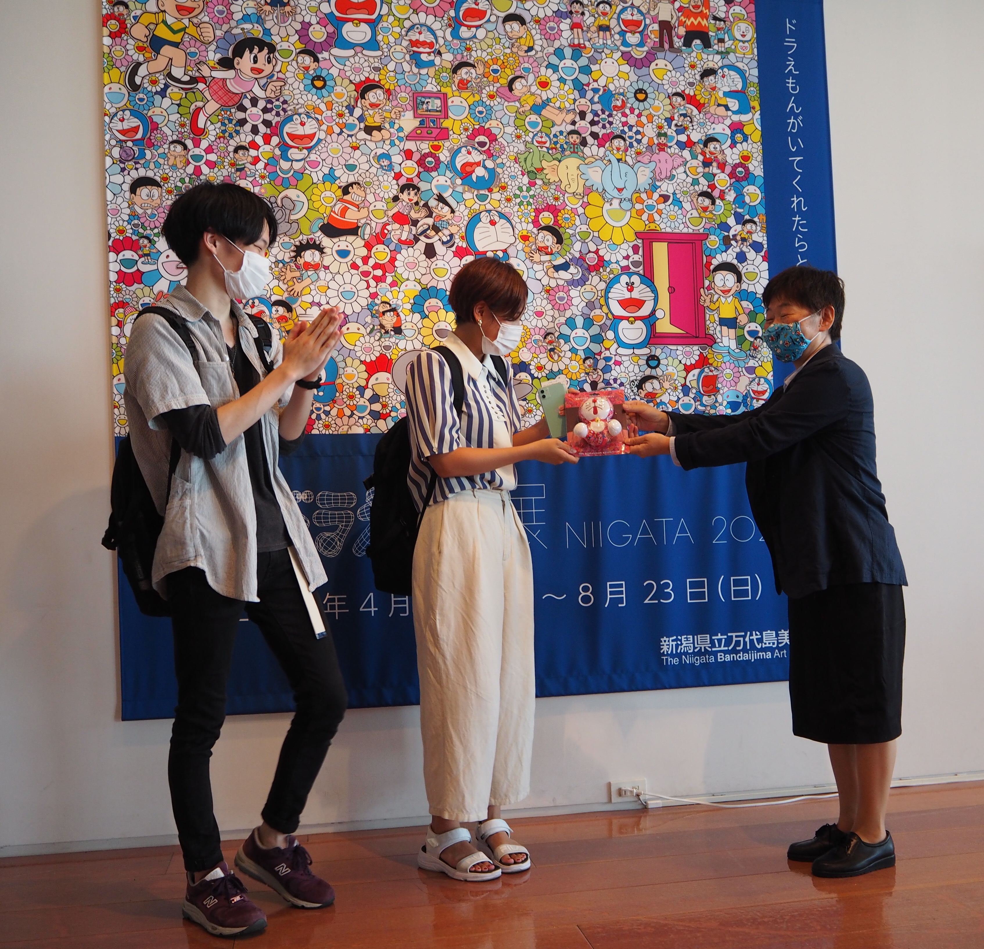 Theドラえもん展 Niigata 入場者３万人達成セレモニーを行いました 新潟県立万代島美術館